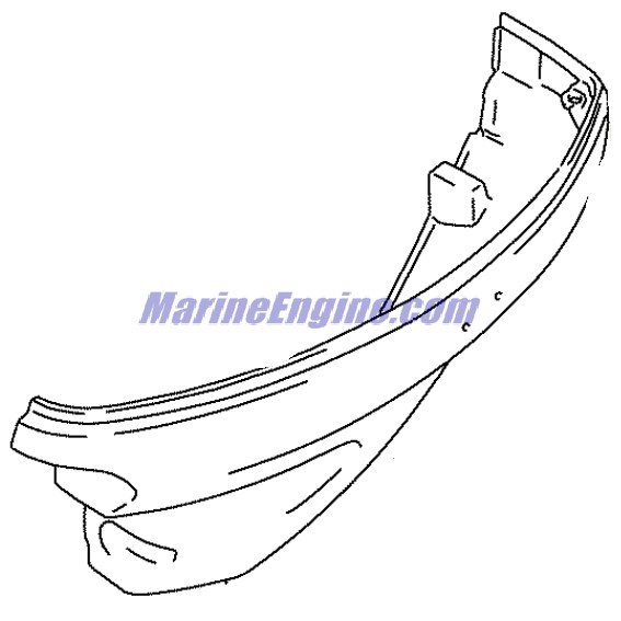 Evinrude Johnson OMC 5034054 - Lower Motor Cover (Blue)