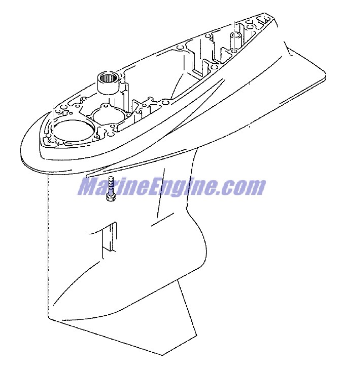 Evinrude Johnson OMC 5034096 - Gearcase & Bearing - Counter Rotation