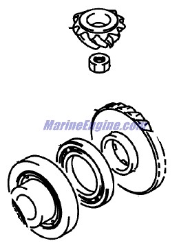 Evinrude Johnson OMC 5034100 - Gear Set, Forward/Pin/Rev