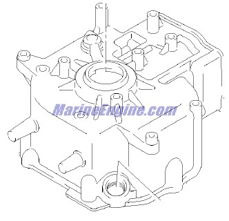 Evinrude Johnson OMC 5034202 - Cylinder Block Assembly