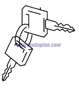 Evinrude Johnson OMC 5034304 - Key (ID:931)