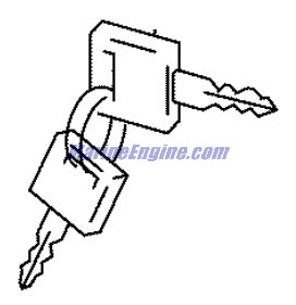 Evinrude Johnson OMC 5034305 - Key (ID:932)