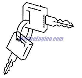 Evinrude Johnson OMC 5034307 - Key (ID:934)