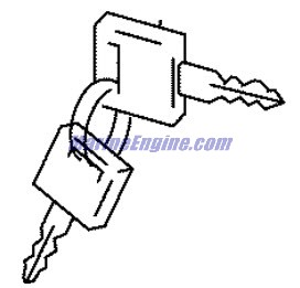 Evinrude Johnson OMC 5034310 - Key (ID:937)