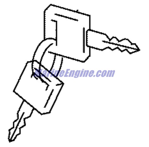 Evinrude Johnson OMC 5034315 - Key (ID:942)