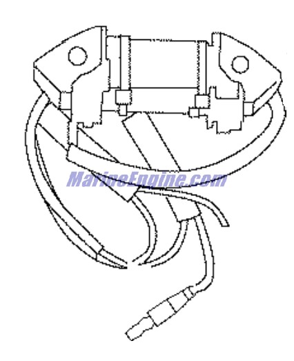 Evinrude Johnson OMC 5034316 - Battery Coil 40 Watt