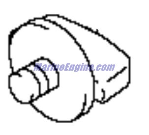 Evinrude Johnson OMC 5034445 - Knob