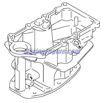 Evinrude Johnson OMC 5034463 - Oil Pan Assembly (White)