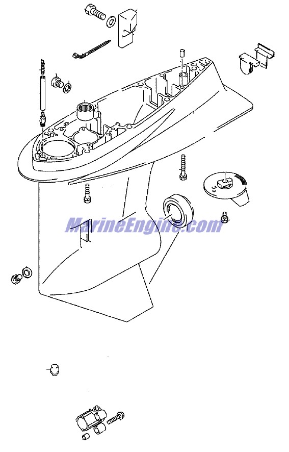 Evinrude Johnson OMC 5034495 - Gearcase, 2090 & 115-4STK