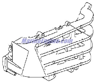 Evinrude Johnson OMC 5034508 - Manifold Assembly, Inlet