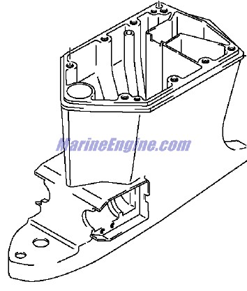 Evinrude Johnson OMC 5034528 - Exhaust Housing