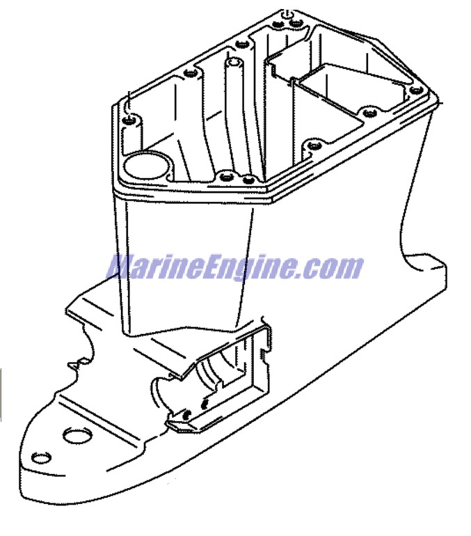 Evinrude Johnson OMC 5034529 - Exhaust Housing