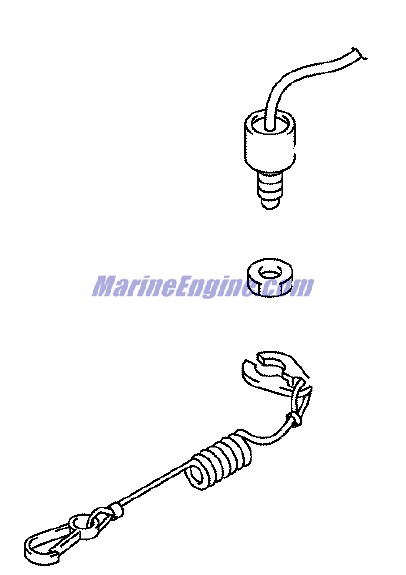 Evinrude Johnson OMC 5034540 - Switch Assembly, Emergncy