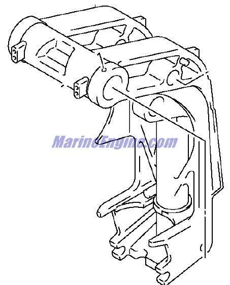 Evinrude Johnson OMC 5034622 - Swivel Bracket (l)