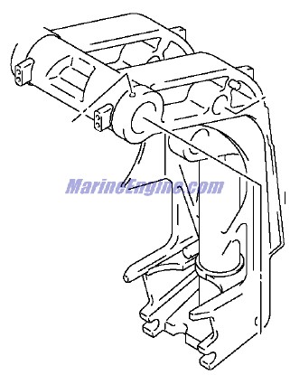 Evinrude Johnson OMC 5034623 - Swivel Bracket (ul)