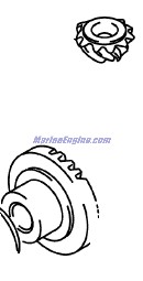 Evinrude Johnson OMC 5034641 - Gear Set, Forward/Pin/Rev