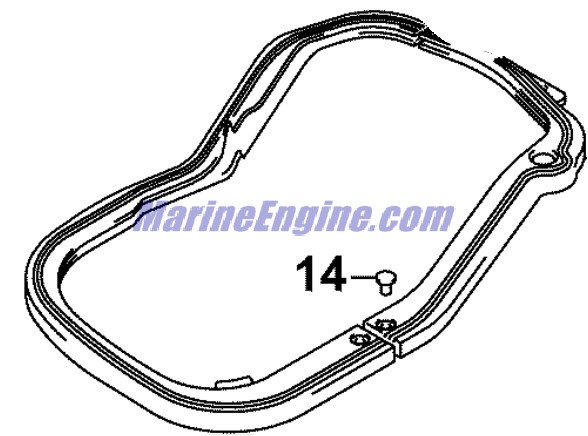 Evinrude Johnson OMC 5034642 - Seal, Side Cover