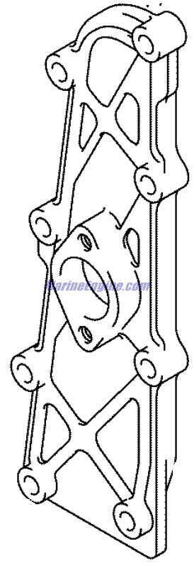 Evinrude Johnson OMC 5034670 - Exhaust Cover