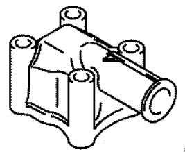 Evinrude Johnson OMC 5034672 - Thermostat Cover