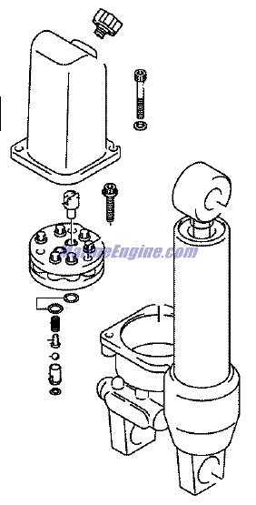 Evinrude Johnson OMC 5034700 - Power Trim Assembly