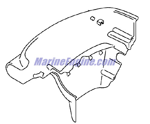 Evinrude Johnson OMC 5034712 - Lower Cover Motor - Stbd