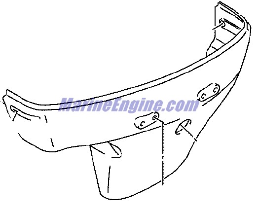 Evinrude Johnson OMC 5034713 - Lower Cover Motor - Port