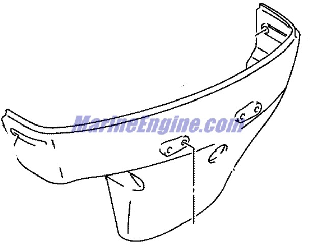 Evinrude Johnson OMC 5034714 - Lower Cover Motor - Port
