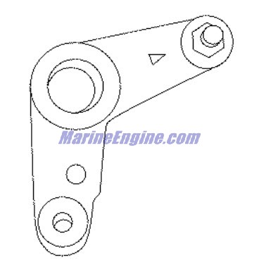 Evinrude Johnson OMC 5034737 - Throttle Lever