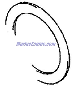 Evinrude Johnson OMC 5034812 - Shim, 75X100X0.90