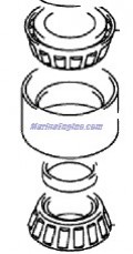 Evinrude Johnson OMC 5034825 - Drive Shaft Bearing