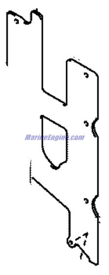 Evinrude Johnson OMC 5034856 - Breather Plate Stb