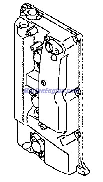 Evinrude Johnson OMC 5034859 - Cylinder Head Cover Port