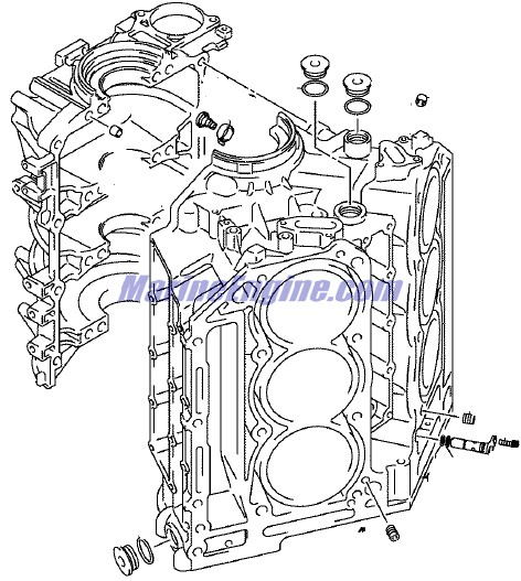 Evinrude Johnson OMC 5034872 - Cylinder Block Set