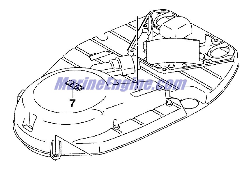 Evinrude Johnson OMC 5034880 - Ring Gear Cover