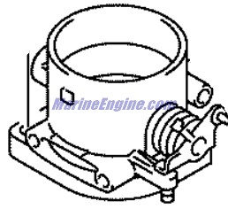 Evinrude Johnson OMC 5034967 - Throttle Body Assembly #2