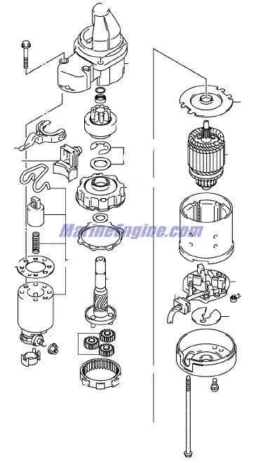 Evinrude Johnson OMC 5035078 - Motor Start, V6