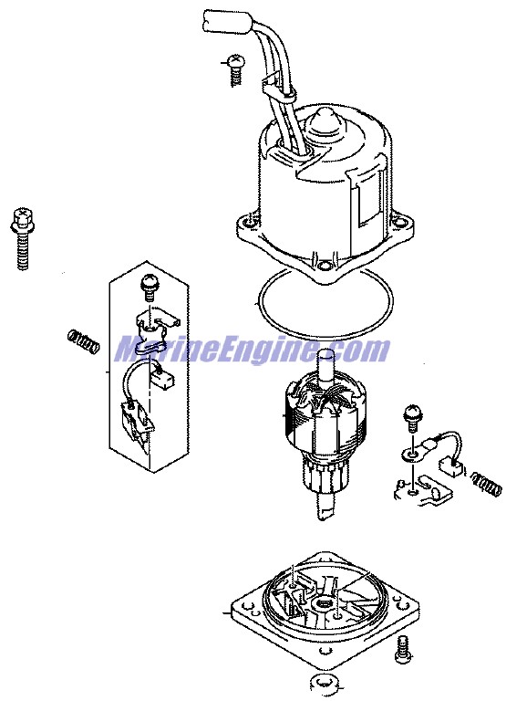 Evinrude Johnson OMC 5035113 - Power Tilt & Trim Motor Assembly