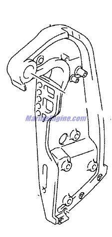 Evinrude Johnson OMC 5035116 - Bracket, Clamp - Sdbd