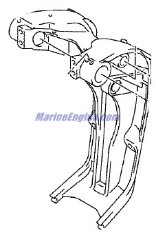 Evinrude Johnson OMC 5035123 - Swivel Bracket (ul)