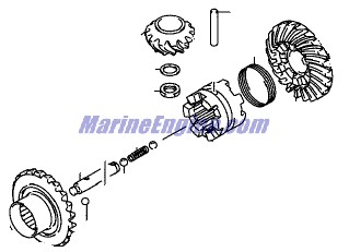 Evinrude Johnson OMC 5035492 - Pinion/Gear Set