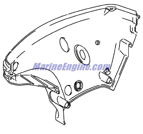 Evinrude Johnson OMC 5035561 - Lower Motor Cover Assembly