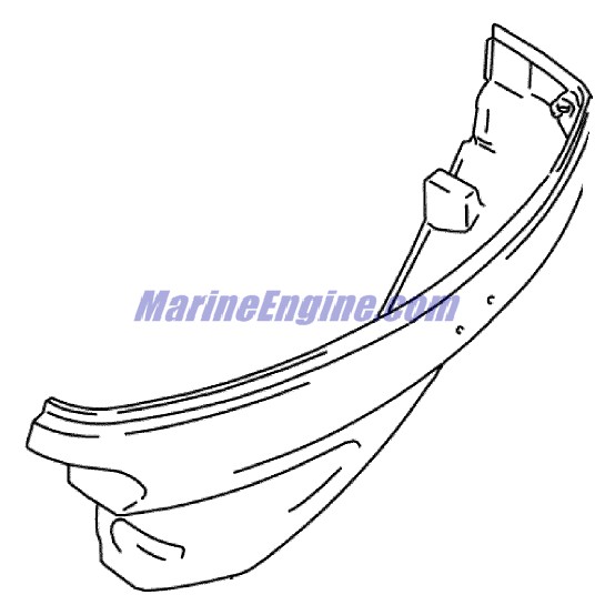 Evinrude Johnson OMC 5035562 - Lower Motor Cover Assembly, Jo/Wht/Port
