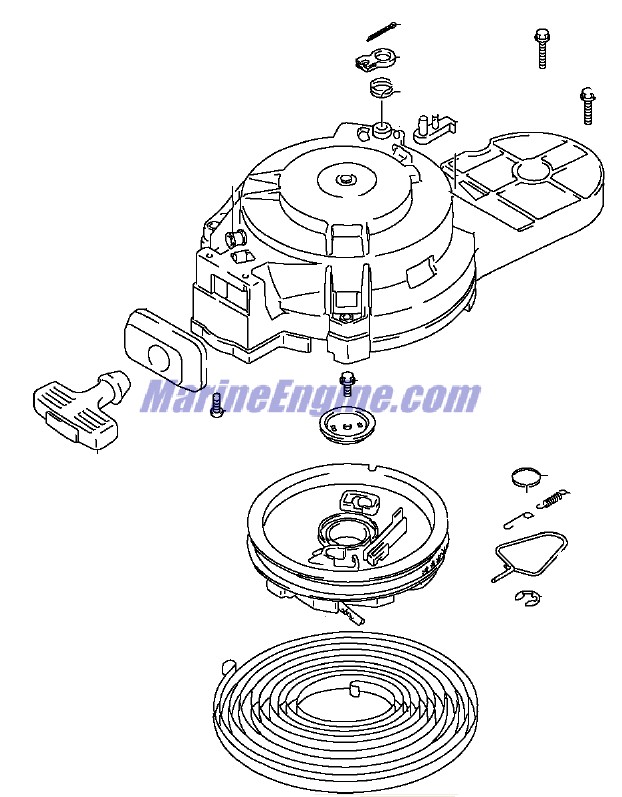Evinrude Johnson OMC 5035577 - Recoil Starter Assembly