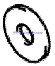 Evinrude Johnson OMC 5035668 - Stopper, Washer