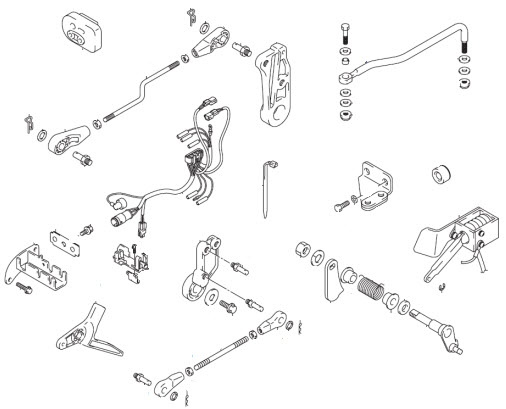 Evinrude Johnson OMC 5035775 - Remote Control Adapter Kit