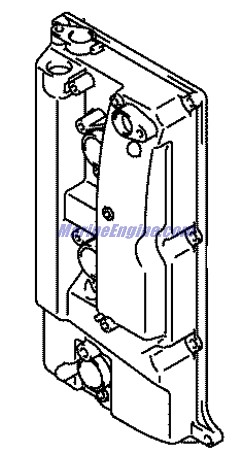 Evinrude Johnson OMC 5035939 - Cylinder Head Cover - Port