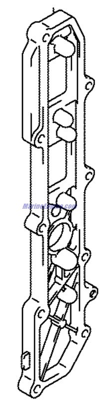 Evinrude Johnson OMC 5035953 - Exhaust Cover - Stbd
