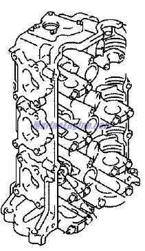 Evinrude Johnson OMC 5036063 - Cylinder Head Assembly