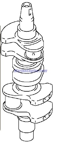 Evinrude Johnson OMC 5036066 - CrankShaft