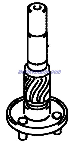 Evinrude Johnson OMC 5036072 - Pinion Shaft